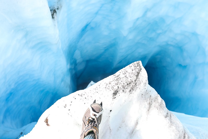 moulin-spencer-glacier-chelsea-adams-travel-blog-crampon-ahnu-women-hiking-boot