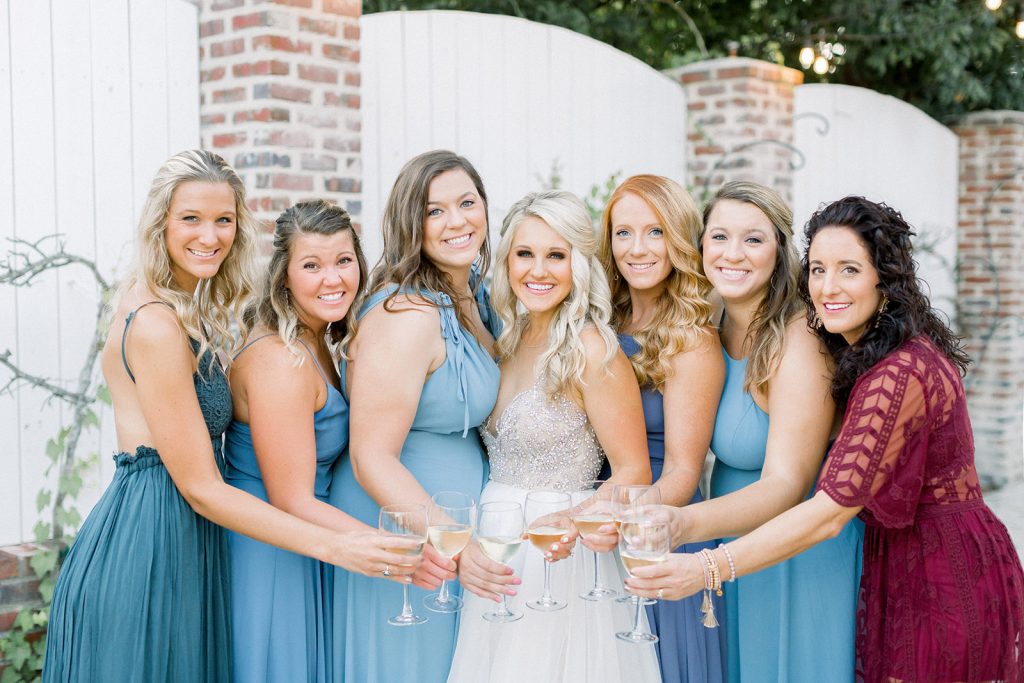 jewel-tones-bridesmaids-gowns-chelsea-adams-mike-gil-wedding-smithfield-winery-virginia-wedding-photographer