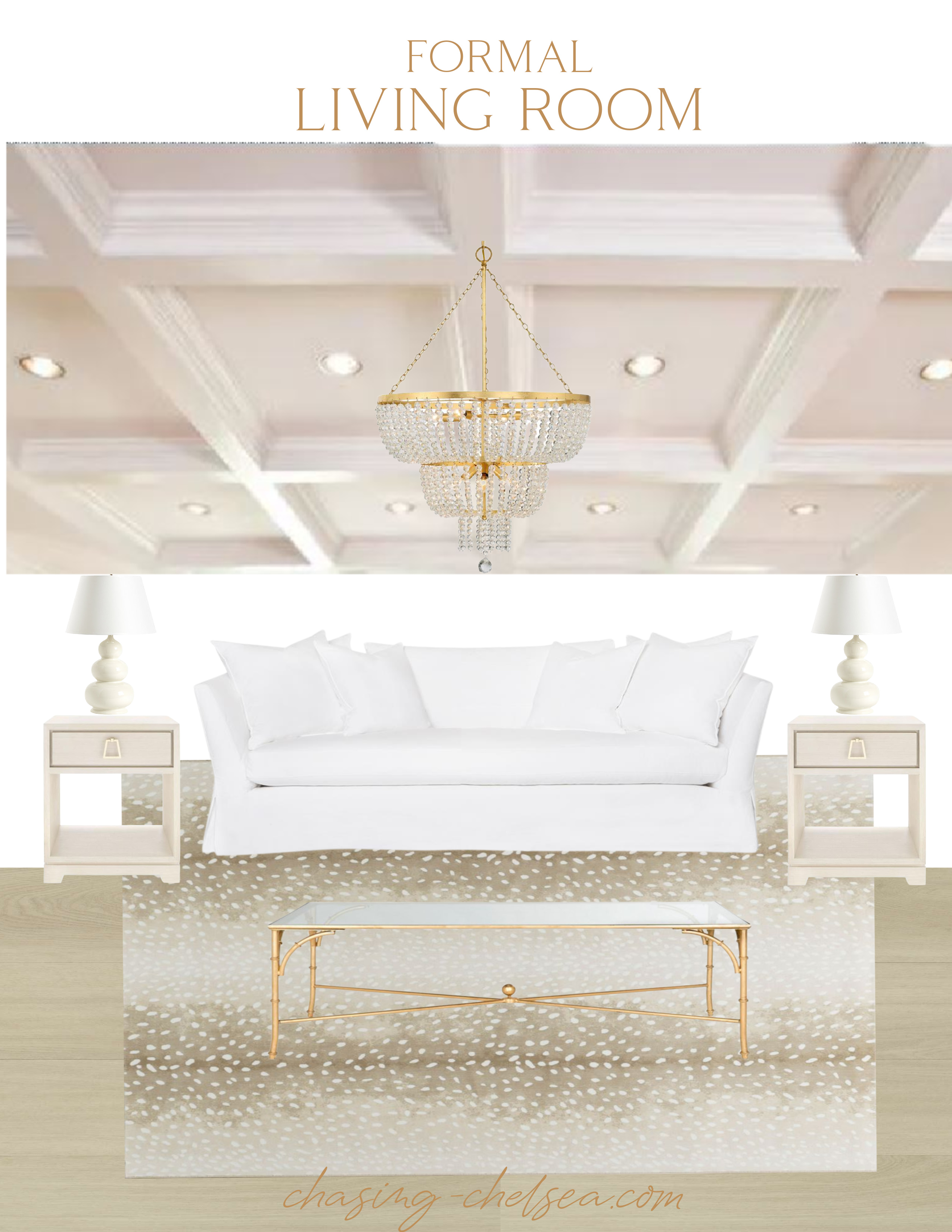 chelsea-adams-living-room-neutral-luxury-living room-decor-calypso-tiered-chandelier-gold