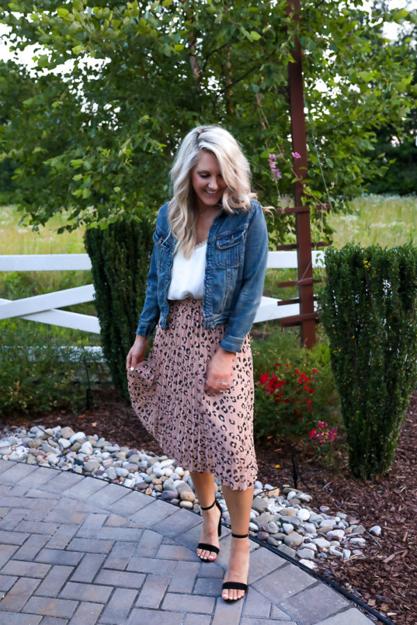 How to Style a Pleated Leopard Midi Skirt – Chasing Chelsea