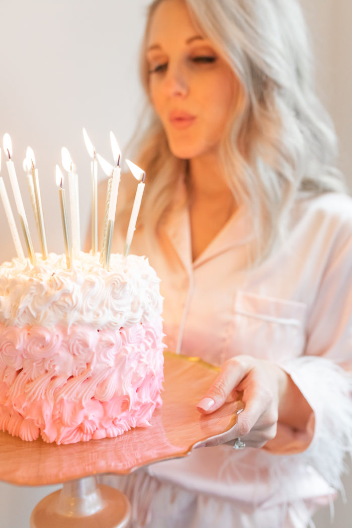 Low Cal Ombre Pink Birthday Cake Recipe You’ll Love!