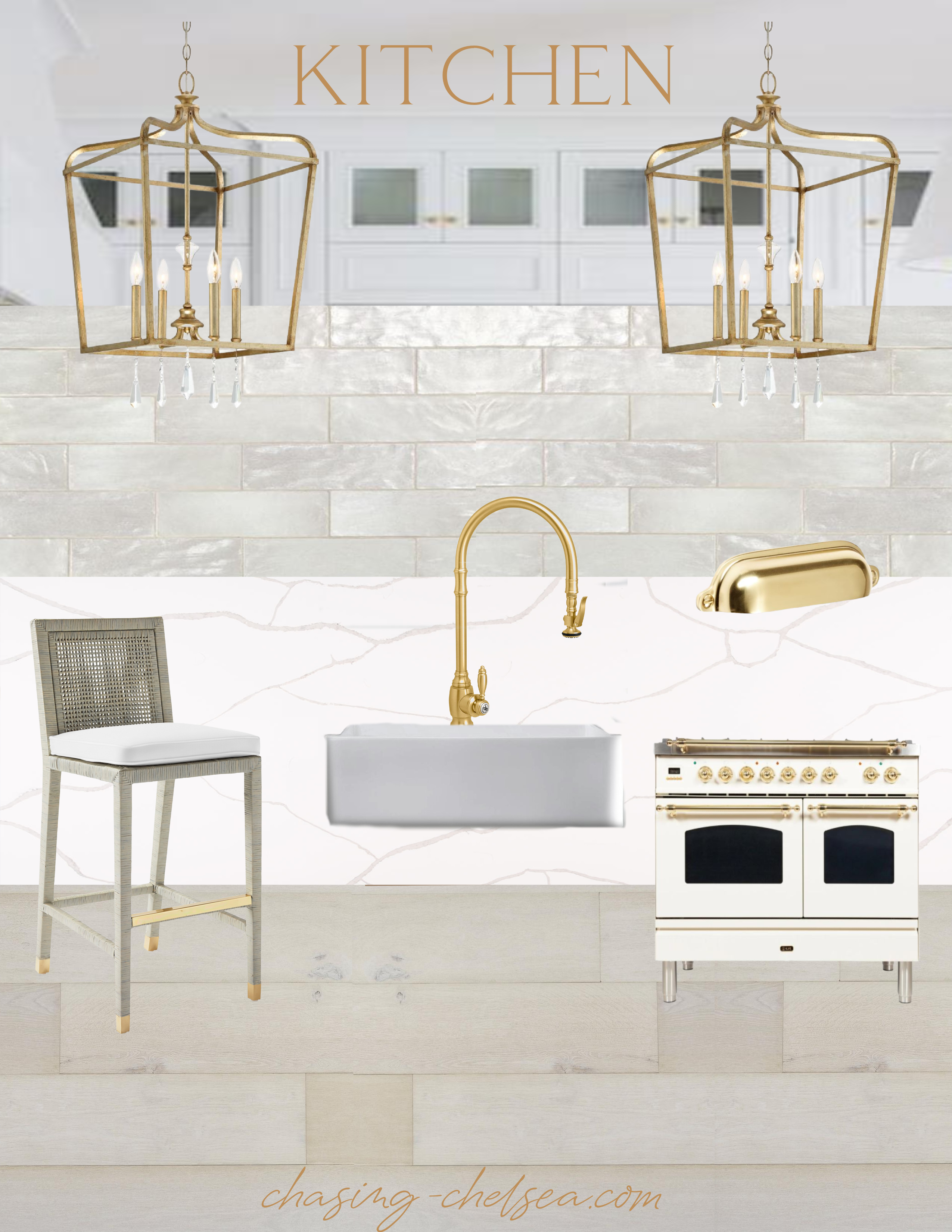 Our Dream White & Gold Kitchen Brought to Life!